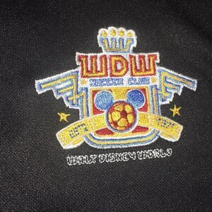 Walt Disney World Black Soccer Club varsity Jacket